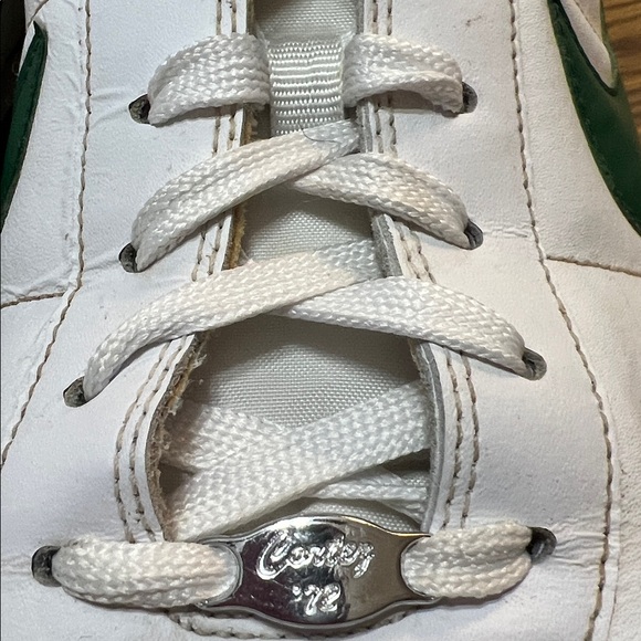 Nike Cortez Men's White Sneakers with Green Accents size 14 - Picture 2 of 10
